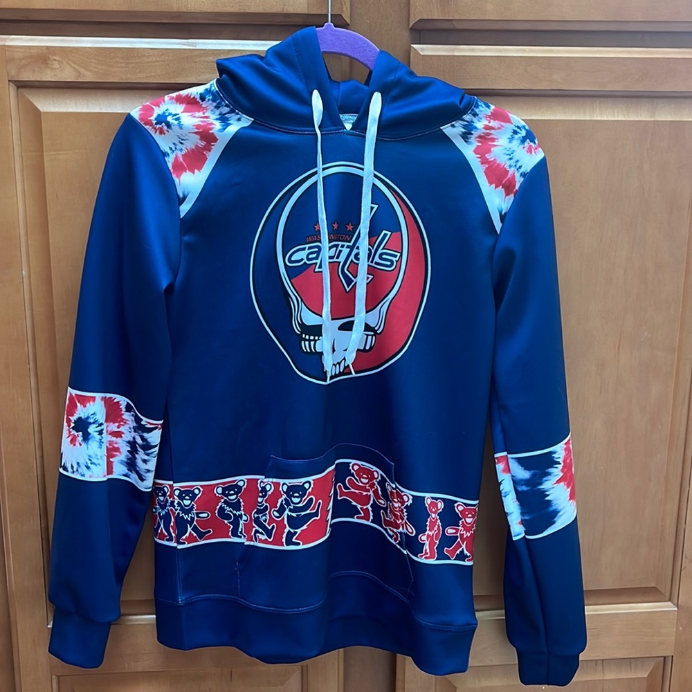 Washington Capitals Grateful Dead Dancing Bears hoodie size Youth XL